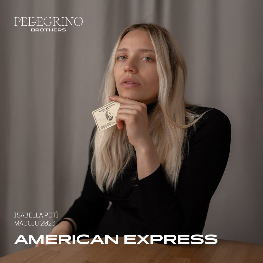 Isabella Potì testimonial di Amercian Express
