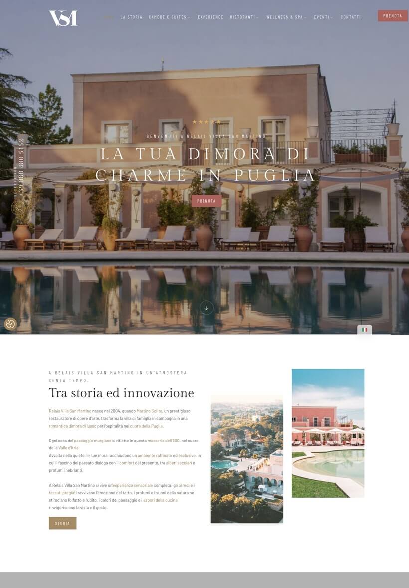 Villa San Martino sul tablet